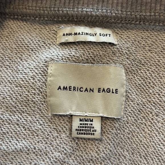 AE fleece clinched Henley sweatshirt - Picture 7 of 7